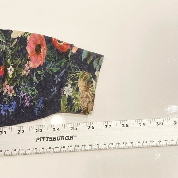 NWOT JOHNNY WAS CALME Sweat Pants Leggings XS Joggers Floral Navy Pink Pull-Up - Picture 10 of 11